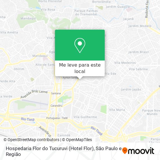 Hospedaria Flor do Tucuruvi (Hotel Flor) mapa