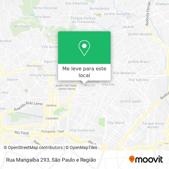 Rua Mangaíba 293 mapa