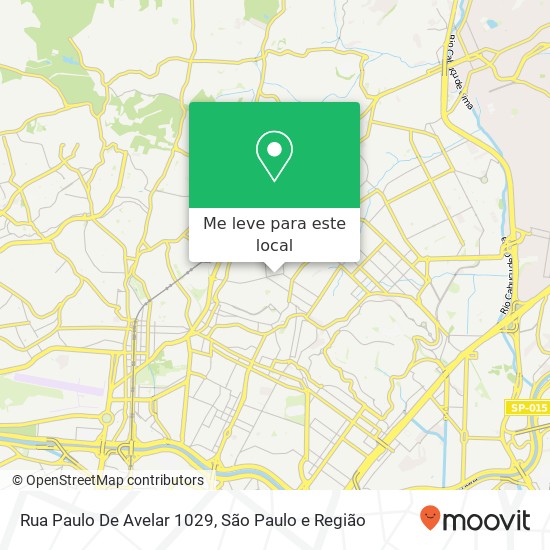 Rua Paulo De Avelar 1029 mapa