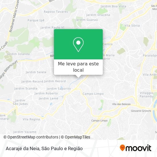 Acarajé da Neia mapa