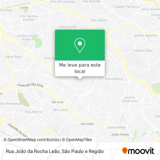 Rua João da Rocha Leão mapa