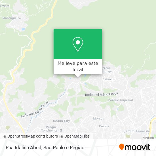Rua Idalina Abud mapa