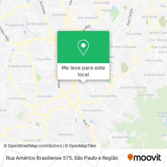 Rua Américo Brasiliense 575 mapa