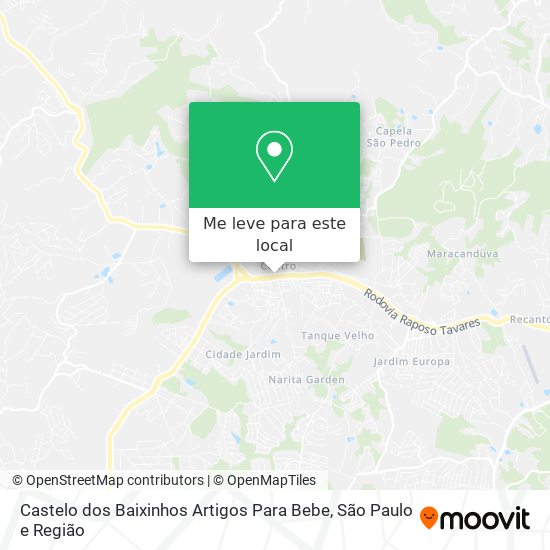 Castelo dos Baixinhos Artigos Para Bebe mapa