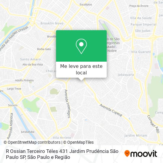 R  Ossian Terceiro Téles  431   Jardim Prudência  São Paulo   SP mapa