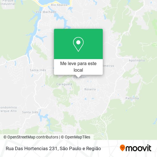 Rua Das Hortencias 231 mapa