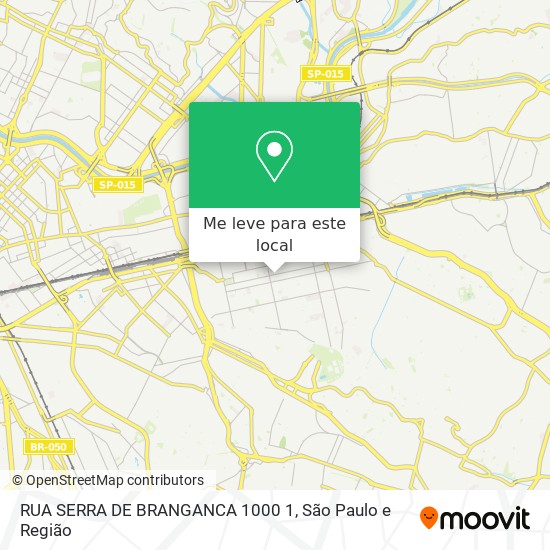 RUA SERRA DE BRANGANCA 1000 1 mapa