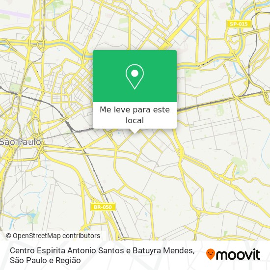 Centro Espirita Antonio Santos e Batuyra Mendes mapa