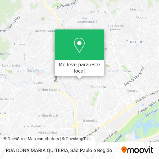 RUA DONA MARIA QUITERIA mapa