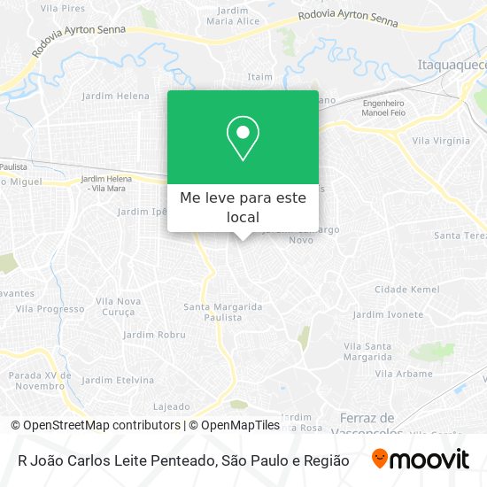 R João Carlos Leite Penteado mapa