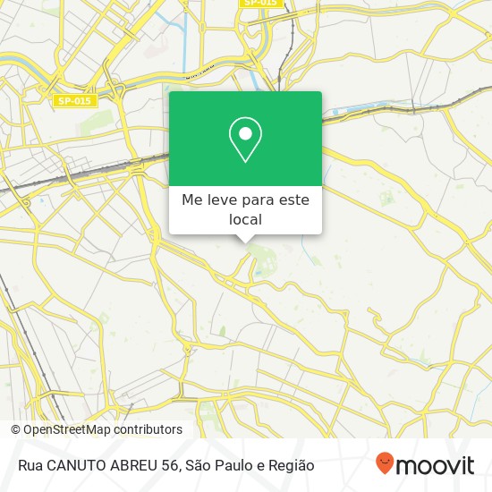 Rua CANUTO ABREU 56 mapa