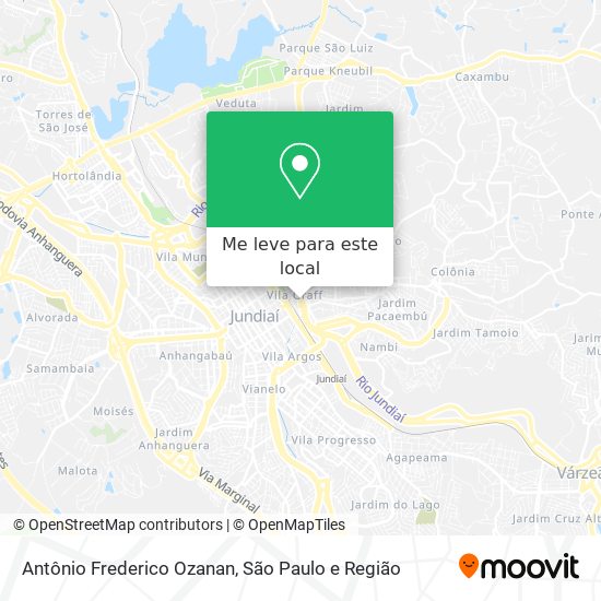 Antônio Frederico Ozanan mapa
