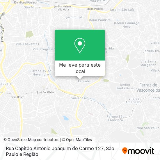 Rua Capitão Antônio Joaquim do Carmo 127 mapa