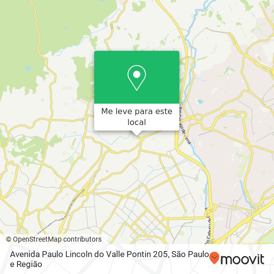 Avenida Paulo Lincoln do Valle Pontin 205 mapa
