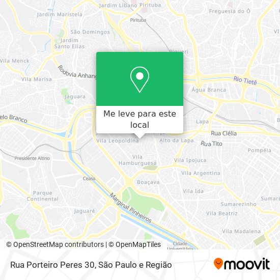Rua Porteiro Peres 30 mapa