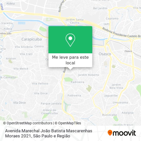 Avenida Marechal João Batista Mascarenhas Moraes 2021 mapa