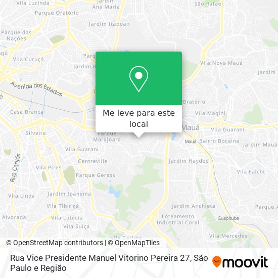 Rua Vice Presidente Manuel Vitorino Pereira 27 mapa