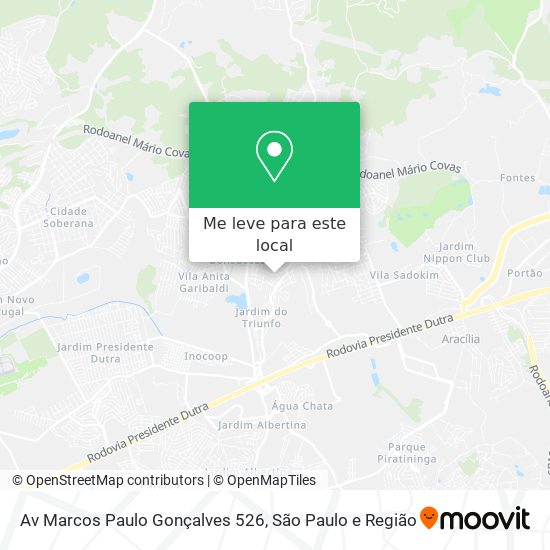 Av Marcos Paulo Gonçalves 526 mapa