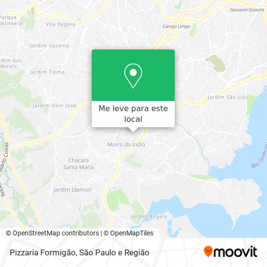 Pizzaria Formigão mapa