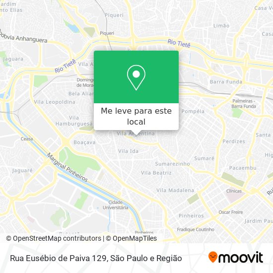 Rua Eusébio de Paiva 129 mapa