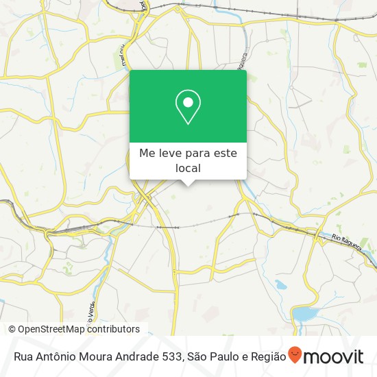 Rua Antônio Moura Andrade 533 mapa