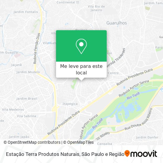 Estação Terra Produtos Naturais mapa