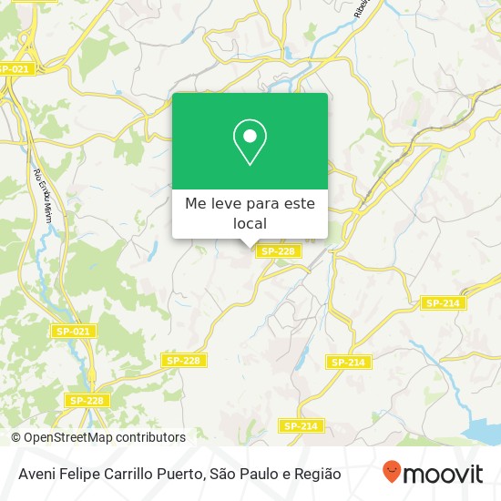 Aveni Felipe Carrillo Puerto mapa