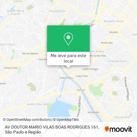 AV  DOUTOR MARIO VILAS BOAS RODRIGUES 161 mapa