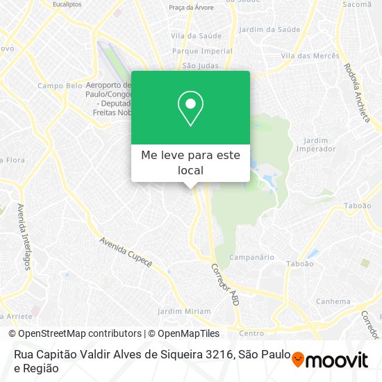 Rua Capitão Valdir Alves de Siqueira 3216 mapa