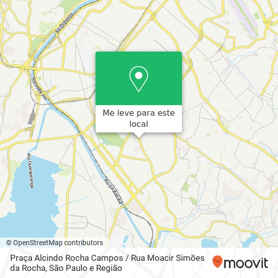 Praça Alcindo Rocha Campos / Rua Moacir Simões da Rocha mapa