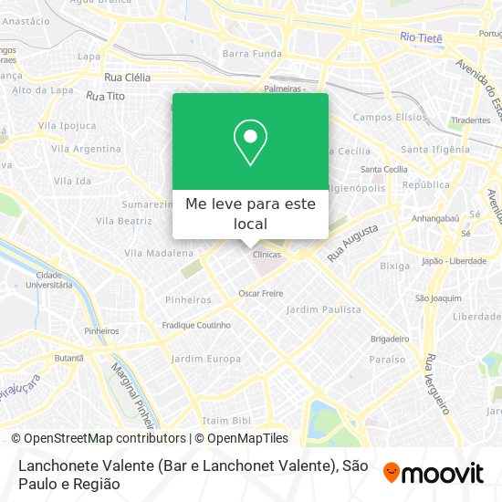 Lanchonete Valente (Bar e Lanchonet Valente) mapa