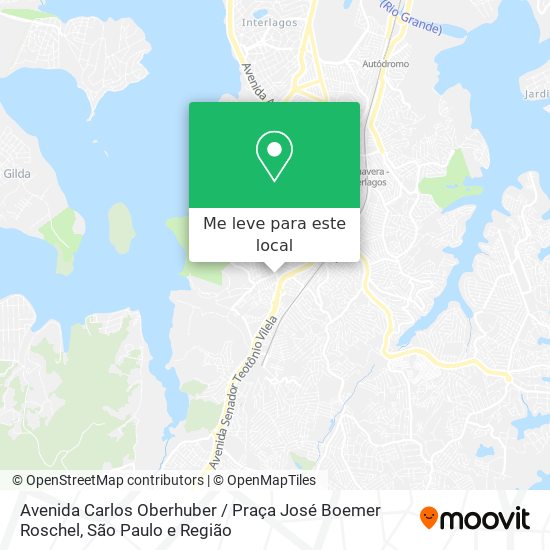 Avenida Carlos Oberhuber / Praça José Boemer Roschel mapa