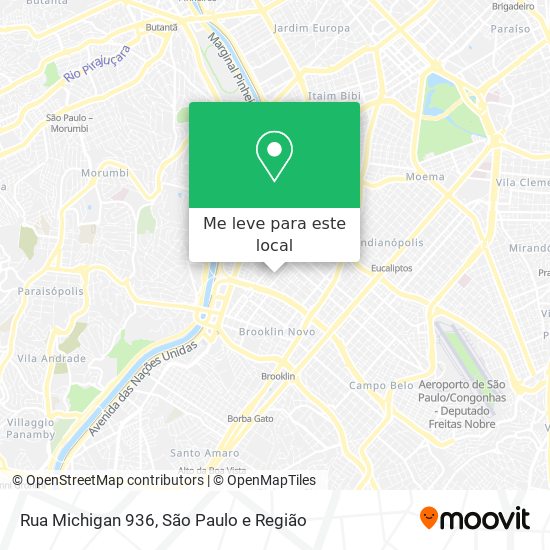 Rua Michigan 936 mapa