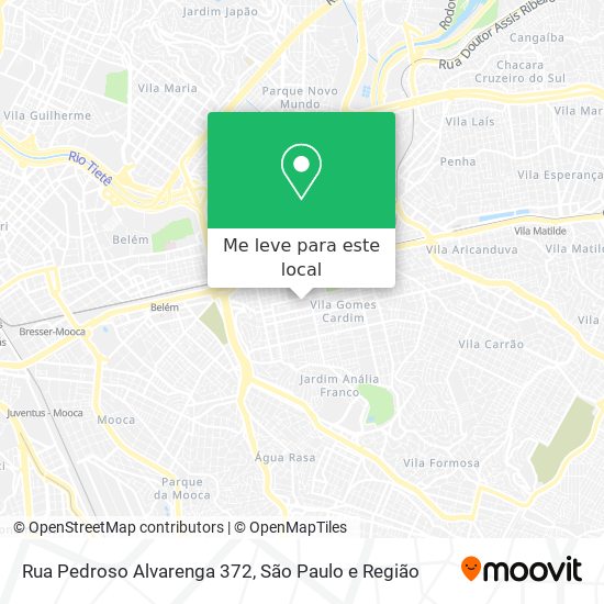 Rua Pedroso Alvarenga 372 mapa
