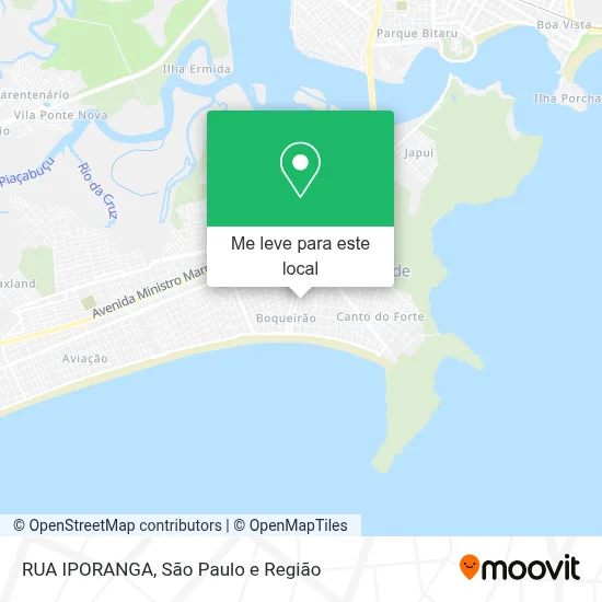 RUA IPORANGA mapa