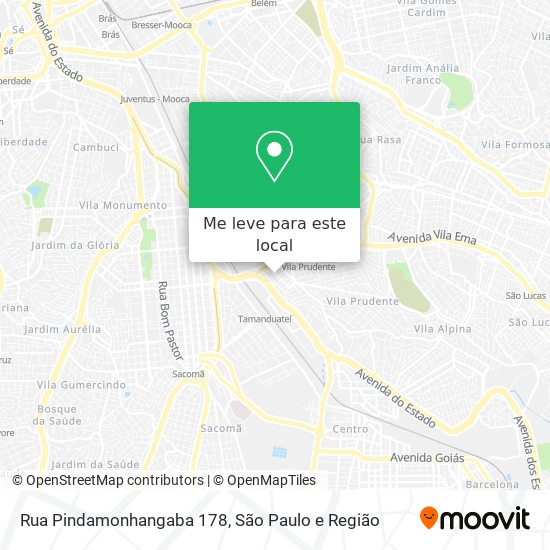 Rua Pindamonhangaba  178 mapa