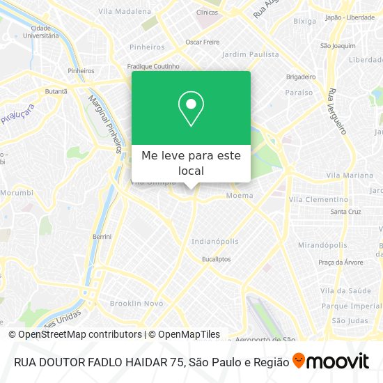 RUA DOUTOR FADLO HAIDAR 75 mapa