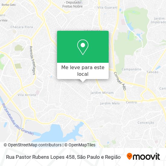 Rua Pastor Rubens Lopes 458 mapa