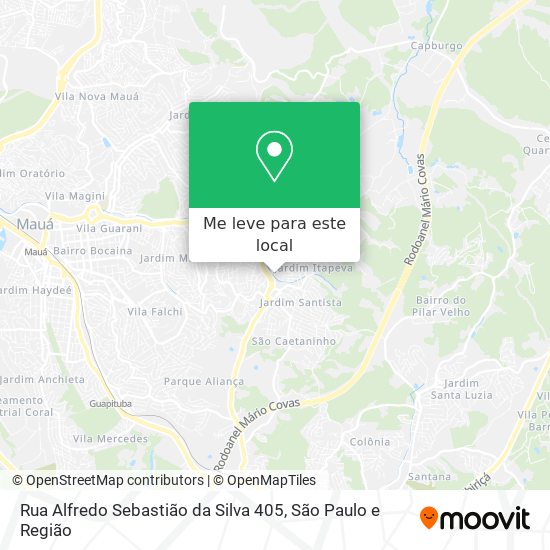 Rua Alfredo Sebastião da Silva  405 mapa