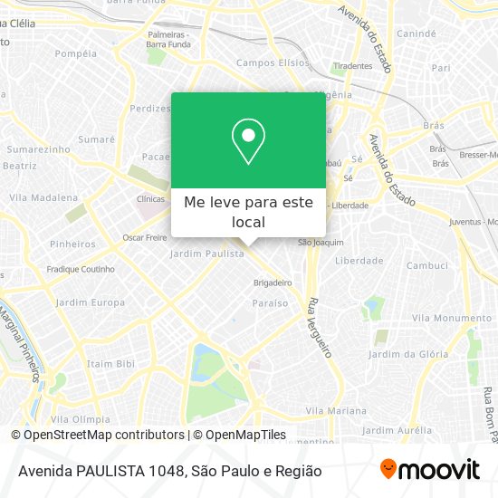 Avenida PAULISTA 1048 mapa