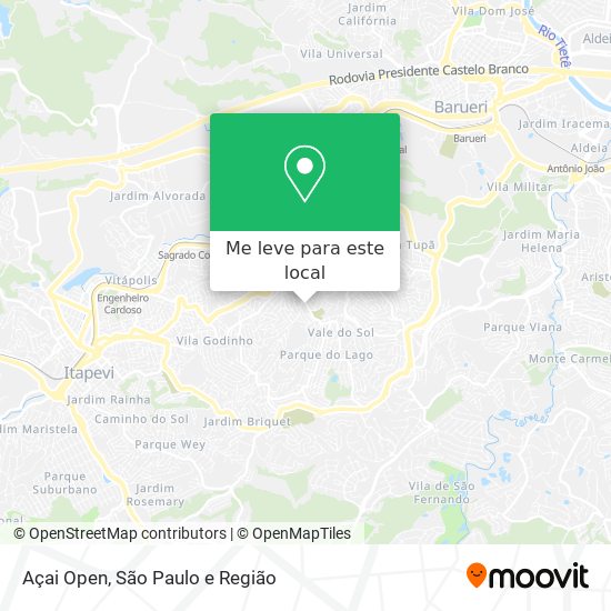 Açai Open mapa