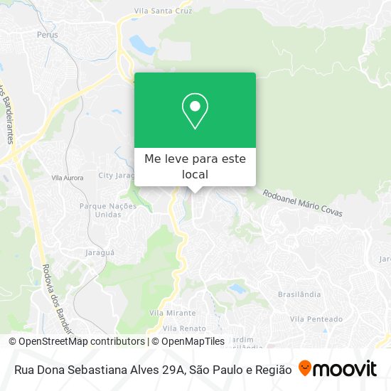 Rua Dona Sebastiana Alves 29A mapa