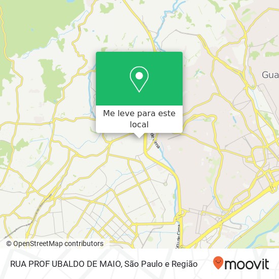RUA PROF UBALDO DE MAIO mapa