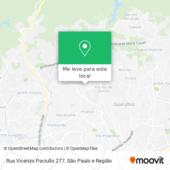 Rua Vicenzo Paciullo  277 mapa