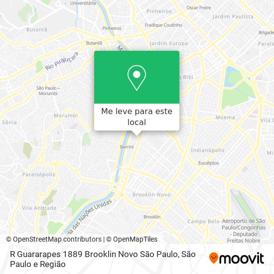 R  Guararapes  1889   Brooklin Novo  São Paulo mapa