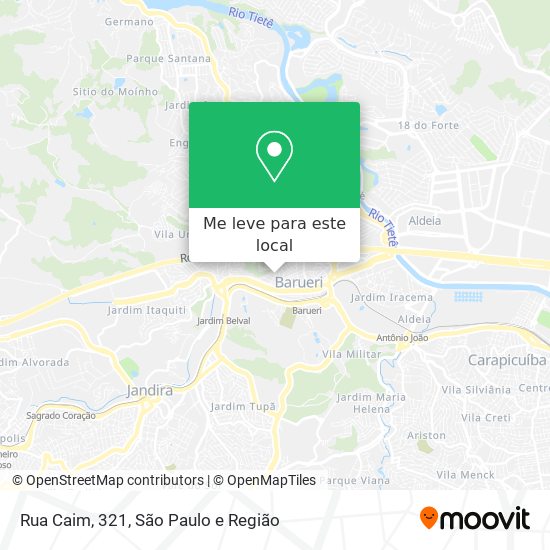 Rua Caim, 321 mapa