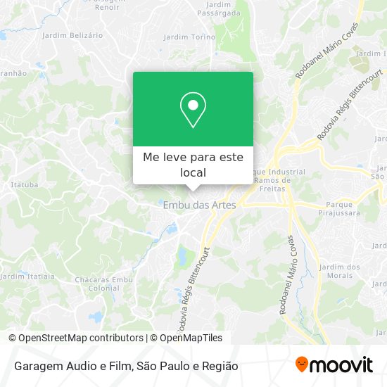 Garagem Audio e Film mapa