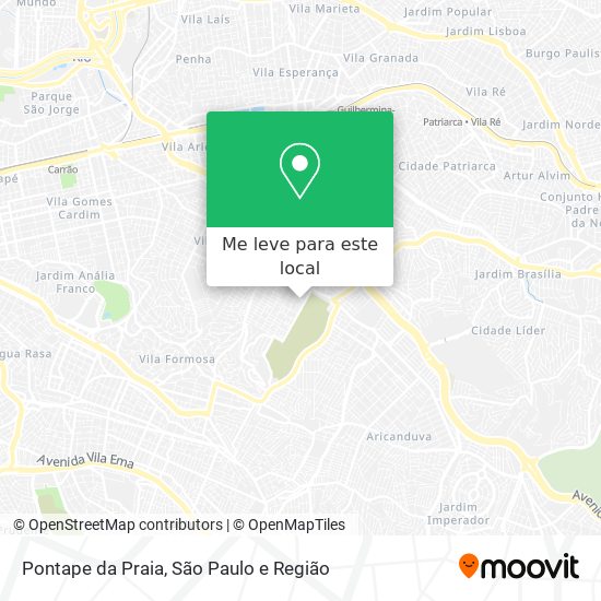 Pontape da Praia mapa