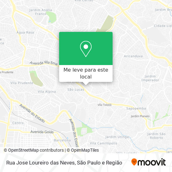 Rua Jose Loureiro das Neves mapa