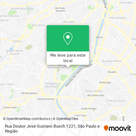 Rua Doutor José Gustavo Busch 1221 mapa